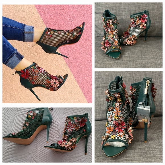 All Zara, Bundle of 4 Pairs Assorted Heels, Booties & Sexy Nightclub Mesh Boots - Picture 4 of 15